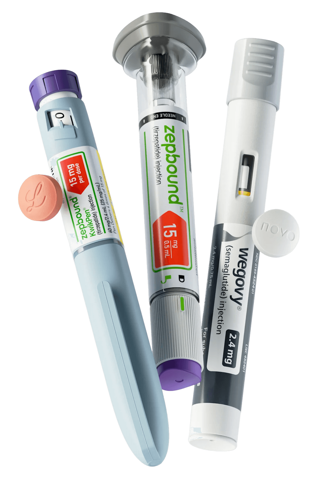 Brand-name GLP-1 injector pens